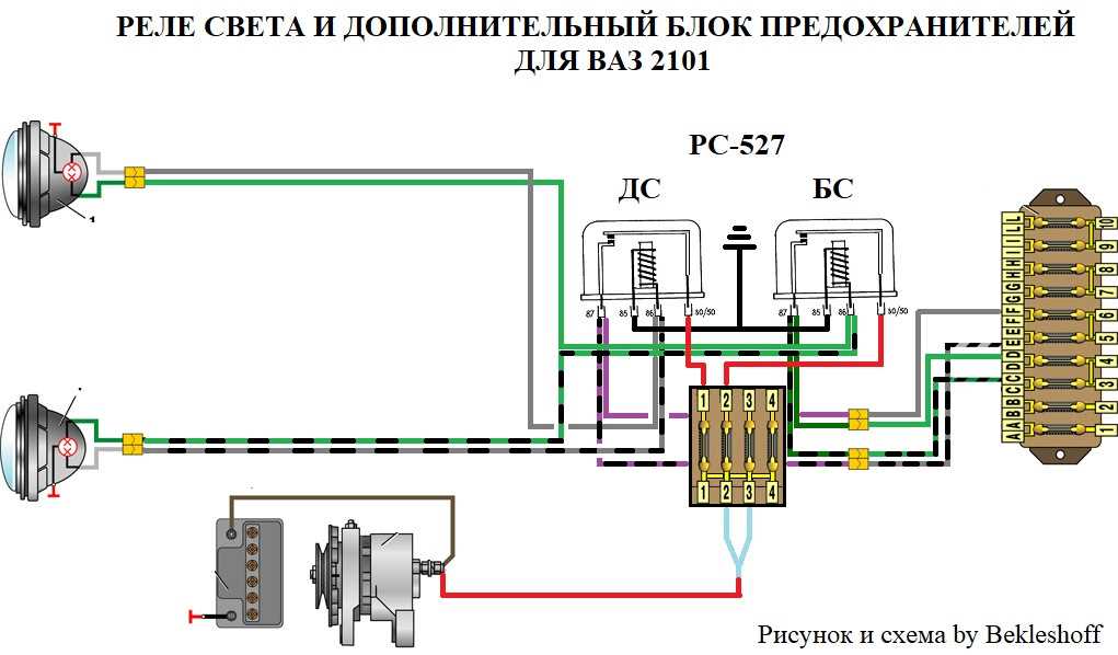 Правильное подключение дополнительных устройств к электрической системе ВАЗ 2101: советы и рекомендации